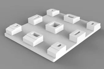 輕量空運專用保麗龍棧板-D