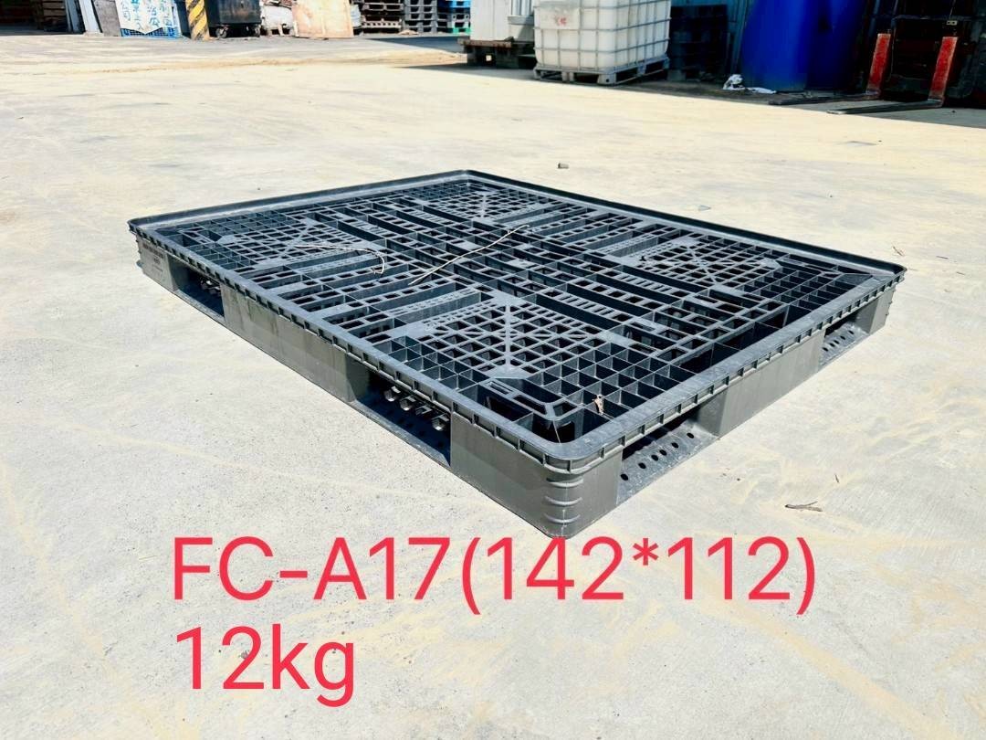 《型號:A17》中古網狀田字塑膠棧板 (140*110*15)