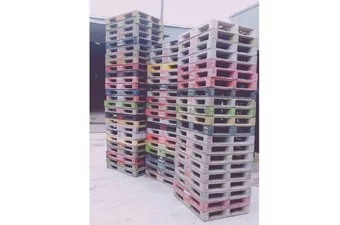 《型號:W》重型中古塑膠棧板 (110*90*14)