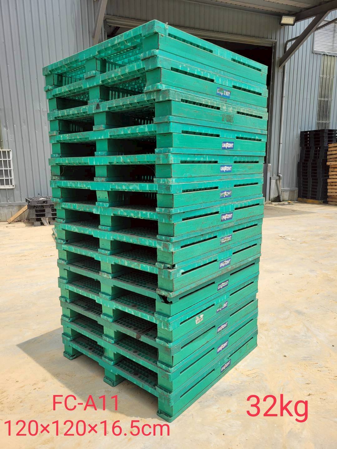 《型號:A11》中古網狀川字塑膠棧板 (120*120*16.5)