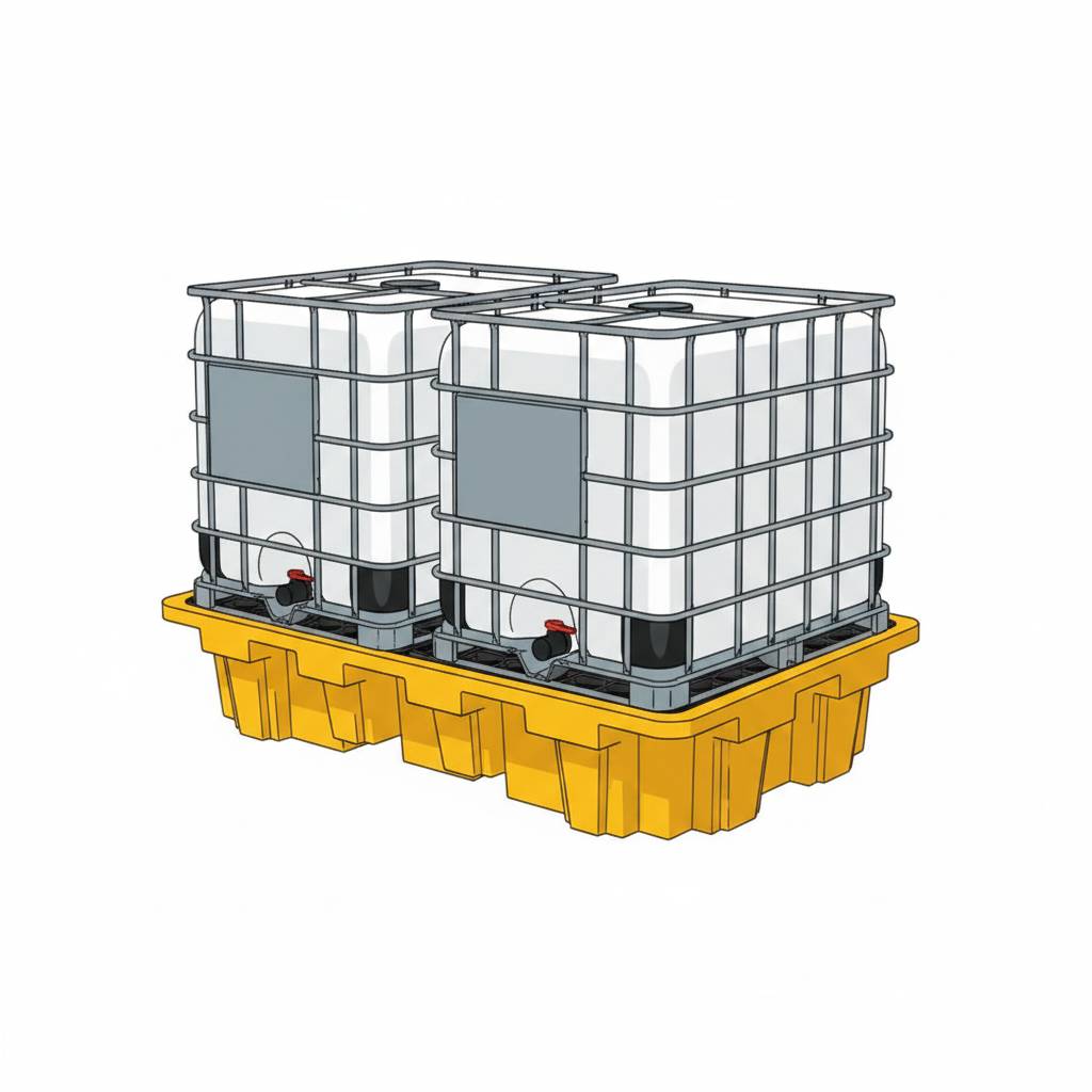 1.IBC桶專用防漏棧板KI-SP-221350