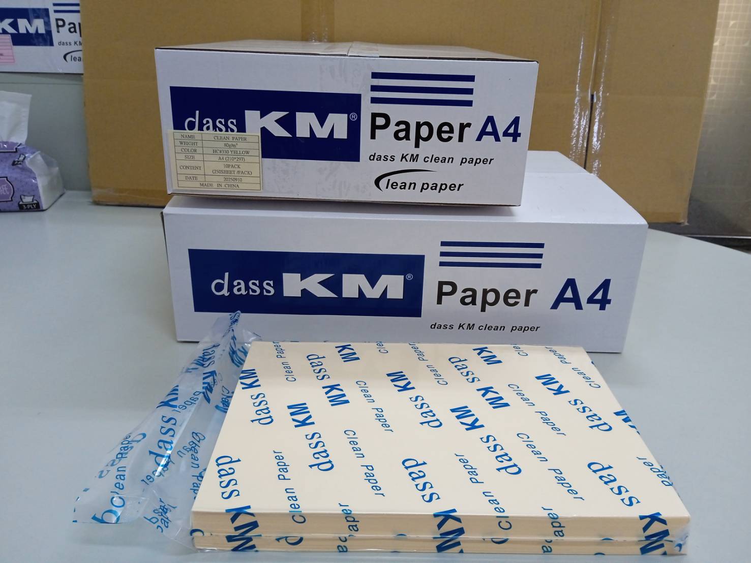 9.F-無塵紙A4-黃80G HC#330