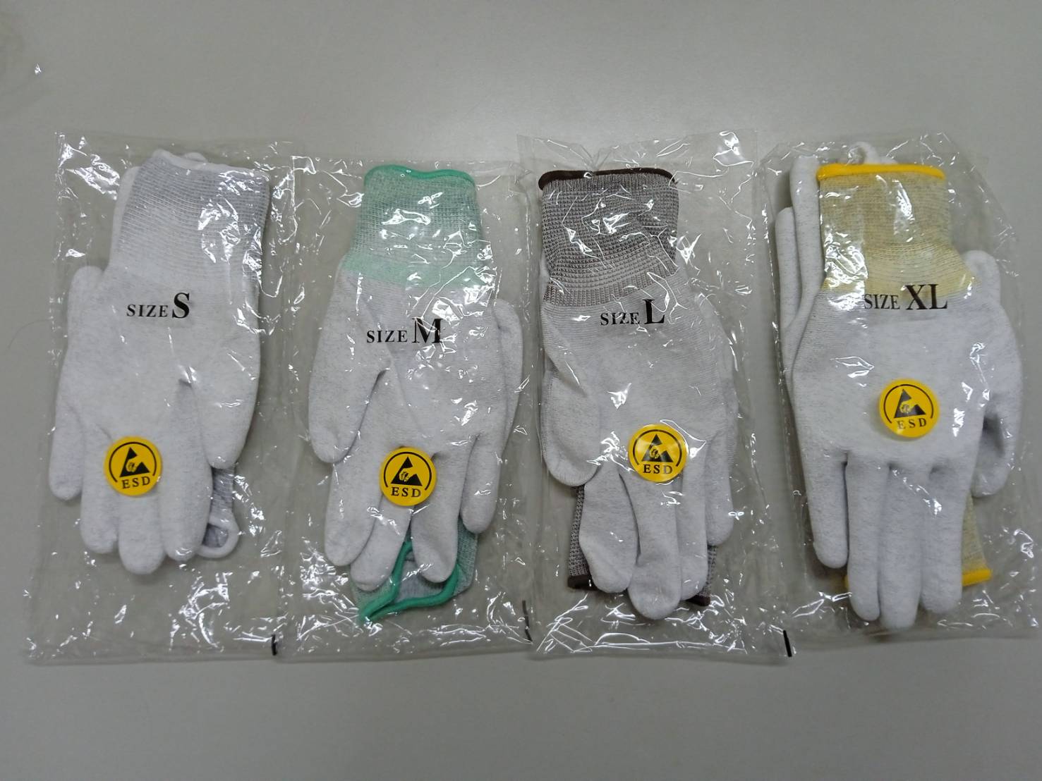 5.F-13EJ 13針防靜電PU掌心手套