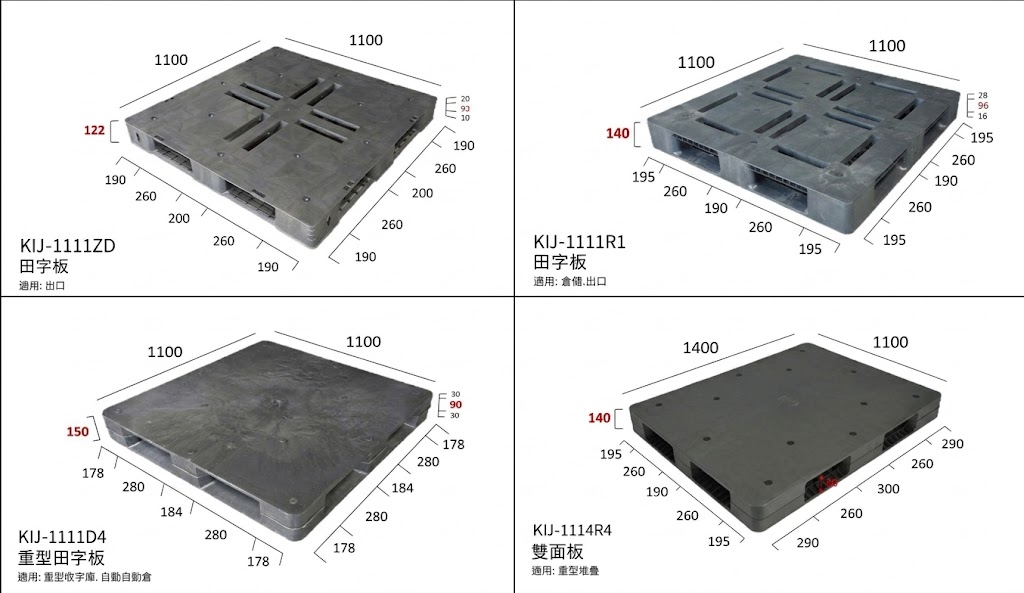 KI-J系列(日本生產堅固耐用棧板)
