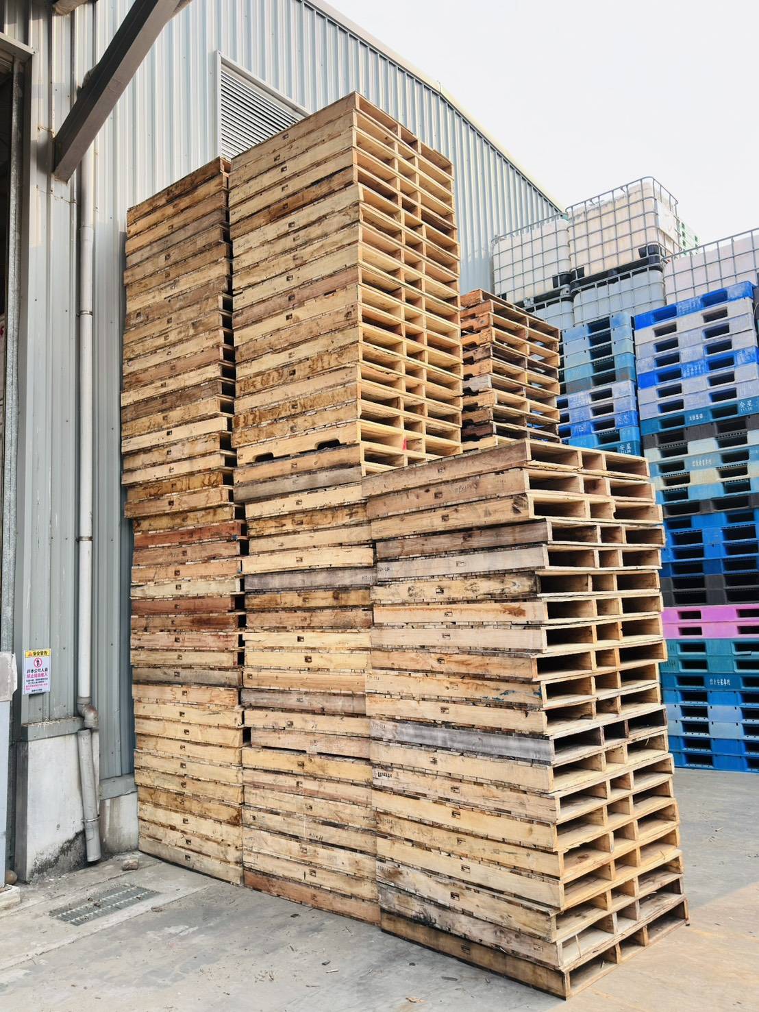 《型號:F》中古美式木製棧板 (114x119x12cm)(TE426)