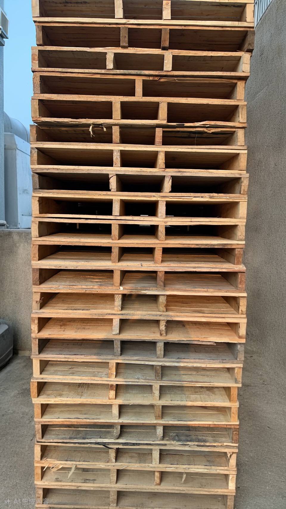 《型號:F》中古美式木製棧板 (114x119x12cm)(TE426)