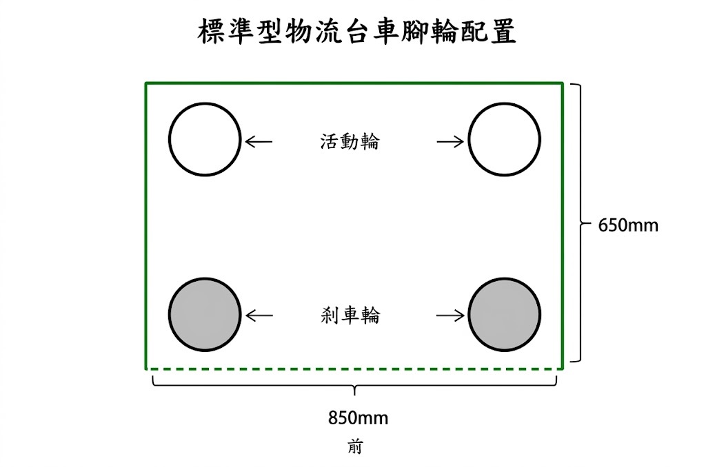 標準型物流台車（黑色烤漆）消光黑 M-F07-06