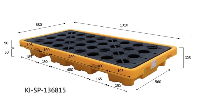15.兩桶低腳型防漏棧板 KI-SP-136815