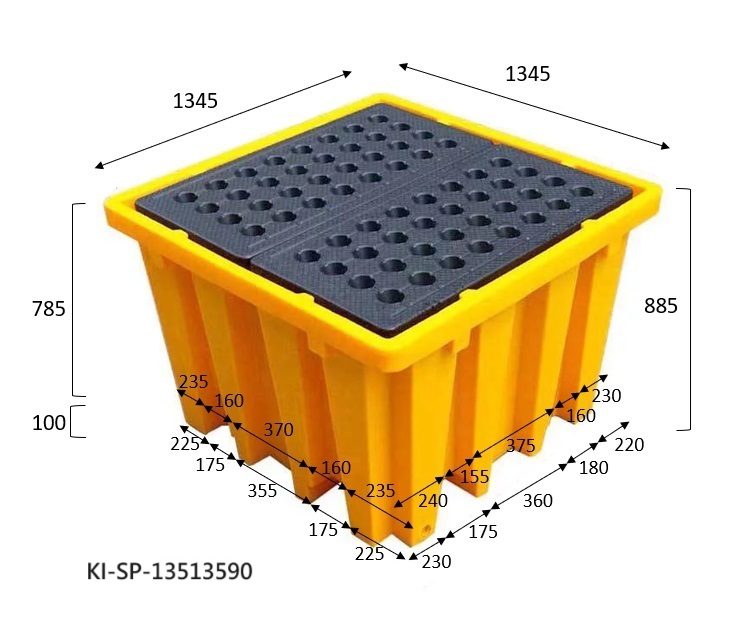 4.四桶1130L型防漏棧板 KI-SP-13513590