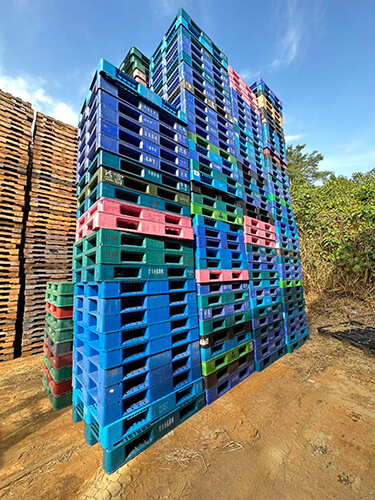 《型號:A10》中古塑膠棧板 (120*100*16)