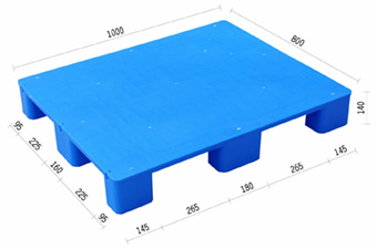 7.平面九腳塑膠棧板KI-AD-0810(800*1000)