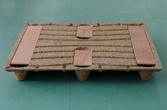 4. V-L2-120100-87 川字底部綠色木屑環保棧板