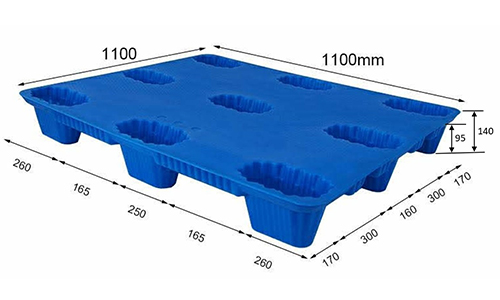 10.塑膠棧板KI-AA-1111BP(1100*1100)