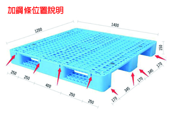 14.網格川字塑膠棧板KI-B-1214(1200*1400)