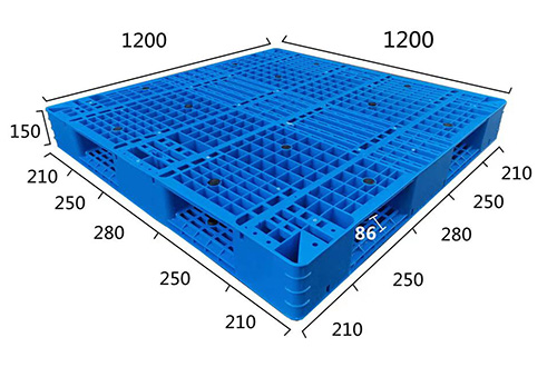 4.雙面網狀塑膠棧板KI-D-1212(1200*1200)