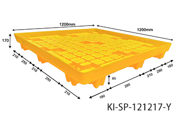 11.四桶低腳型防漏棧板(無黑色隔板) KI-SP-121217-Y