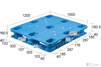 塑膠棧板(未開模) K-LC-1012(1000*1200)