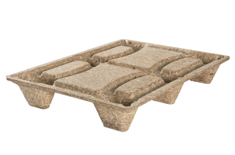 1. V-S2-080060-92 單面六腳綠色木屑環保棧板