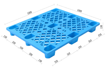 4.套疊九腳塑膠棧板KI-A-1012A(1000*1200)