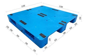 20.密面川字塑膠棧板KI-BD-1111(1100*1100)