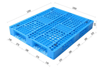 1.網格田字塑膠棧板KI-C-1012A(1000*1200)