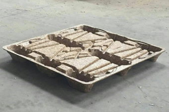 3. V-B2-110110-83 鐵桶專用綠色木屑環保棧板