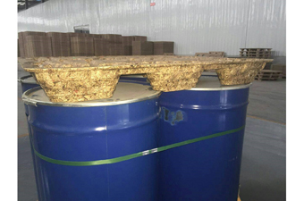 3. V-B2-110110-83 鐵桶專用綠色木屑環保棧板