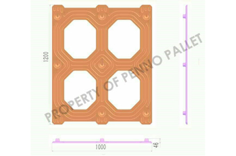 21. V-SD4-120100-91 田字底部綠色木屑環保棧板