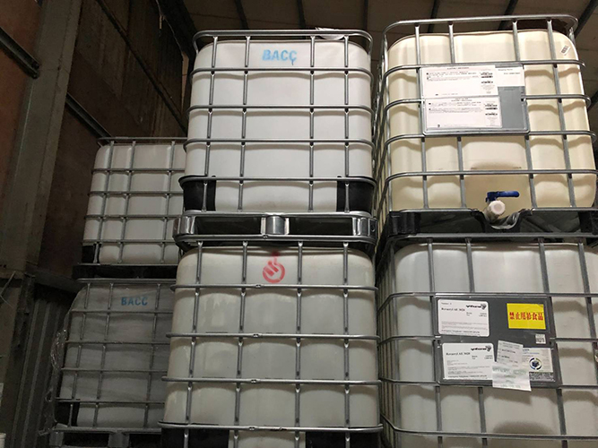 《沒清洗》中古IBC化工桶【M】TE337(原裝內容物:甲醇)