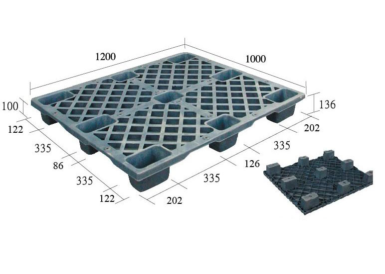 22.S-S4-1210-CE出口專用經濟型塑膠棧板