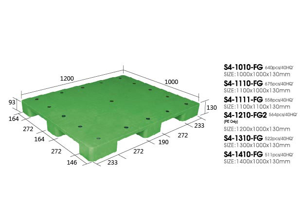 20.S-S4-1210-FG單面型棧板