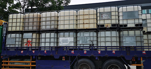 《微清洗》中古IBC化工桶【J】(TE375)(原裝內容物:飼料添加劑，無毒)