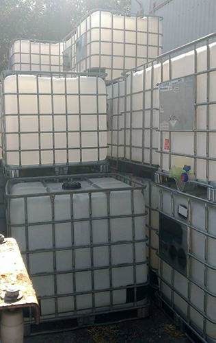 《有稍微清洗》中古IBC化工桶【W】i109(原裝內容物:水性溶劑)