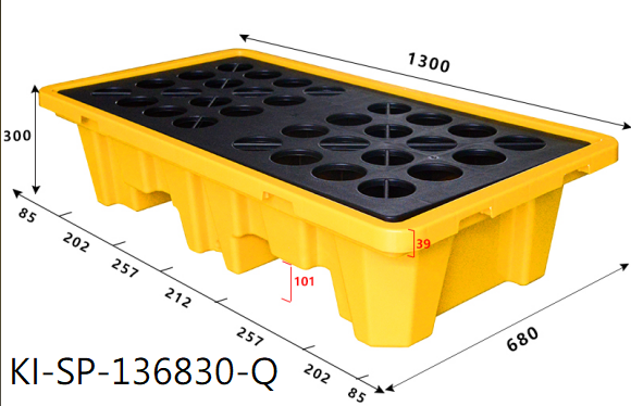 14.兩桶高腳型防漏棧板 KI-SP-136830-Q輕型