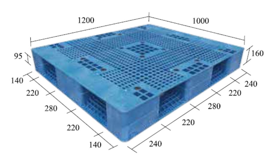 10.S-R4-1210-CX3雙面型棧板