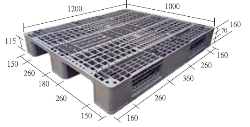 11.S-A4-1210-CX1單面型棧板